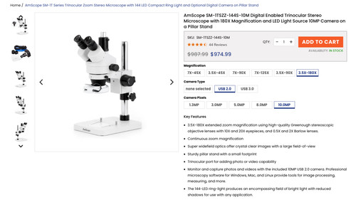 Amscope trinocular upright - amscope,